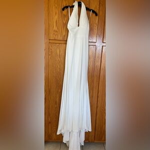 Elegant White Asymmetrical Dress